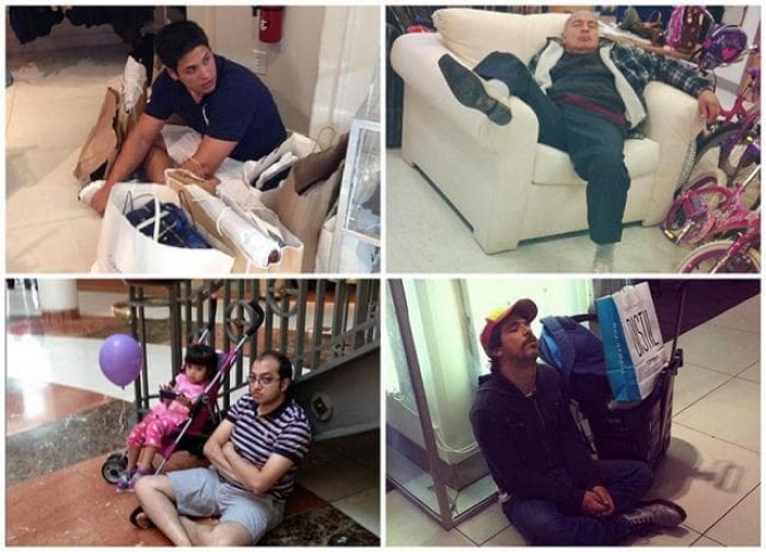 Забавные кадры из серии «Мужчины в магазинах»